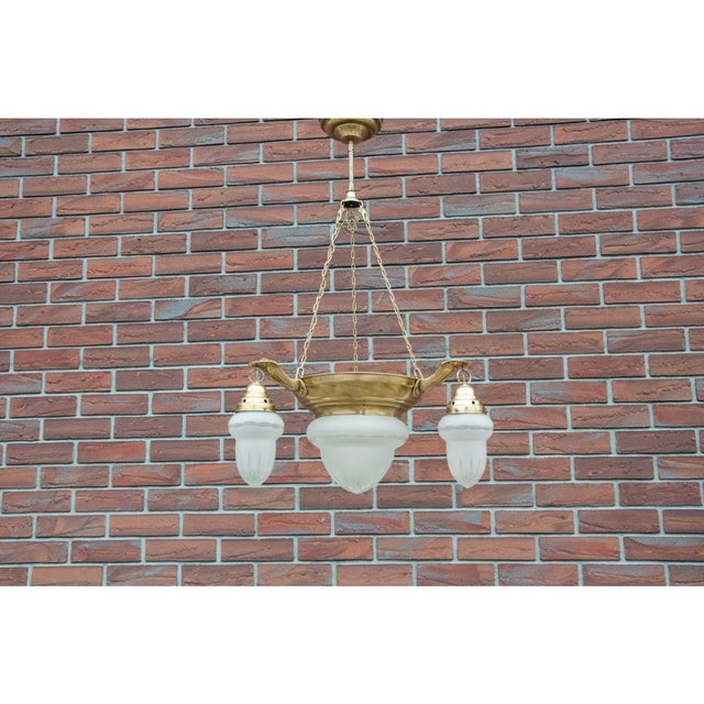 Chandelier, Western Europe, 1950s, in Flawless conditions. Designed 1950 to 1959 Up to 250V (Europe/UK Standard).The...