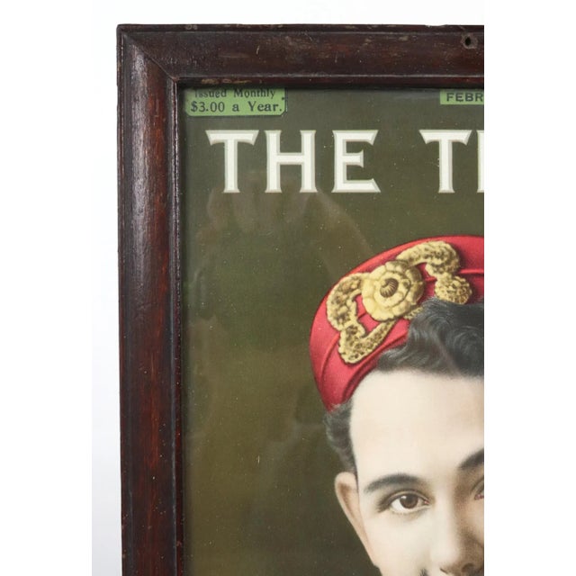 Mid 20th Century 1908 Framed the Theatre Mr. Donald Brian Magazine Cover For Sale - Image 5 of 11