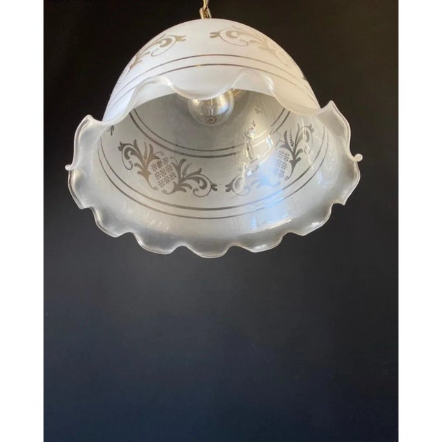 Vintage Italian Glass Pendant, 1960s For Sale - Image 3 of 10