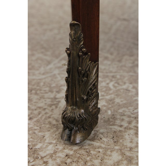 Theodore Alexander 2 Tier Rams Head Demilune Console For Sale - Image 15 of 18