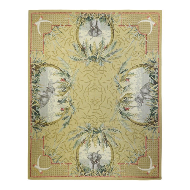 French Aubusson Design Rug 7'11'' X 10'0" For Sale