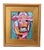 2020s Colorful Abstract Cow Bull Portrait Painting Including the Antiqued Gold Wood Frame For Sale - Image 5 of 5
