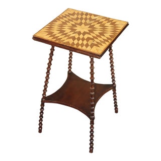 1940s Folk Art Side Table For Sale