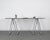 Wonderful pair of Mid-Century four-leg chromed steel trestles. These elegant trestles were designed in Italy in the style...
