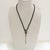 Tahitian Pearl Pendant Cord Necklace With Gem-Set Textured Flutes in Black Rhodium 18ct Gold For Sale - Image 4 of 6