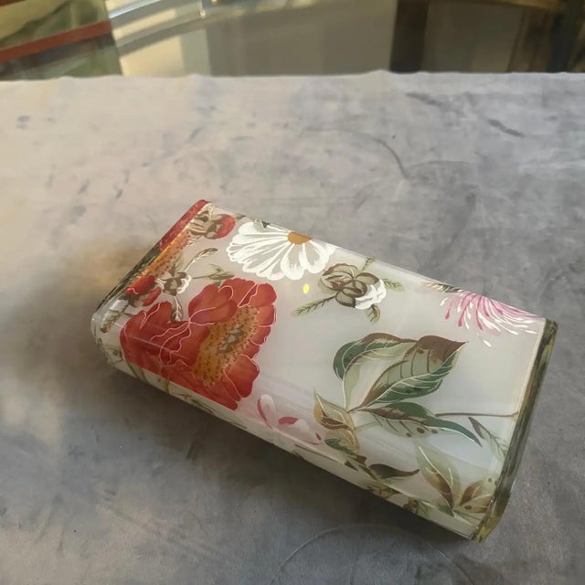 1970s 1970s Iconic Modern Floral Lucite Italian Luxury Box by Ulderico Cavinato For Sale - Image 5 of 12