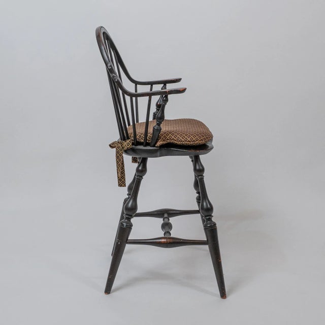Wood Late 20th Century D.R. Dimes Windsor Continuous Arm Youth Chair For Sale - Image 7 of 10
