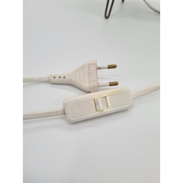 Vintage Space Age Table Lamp in Frosted Glass, 1960s For Sale - Image 11 of 12