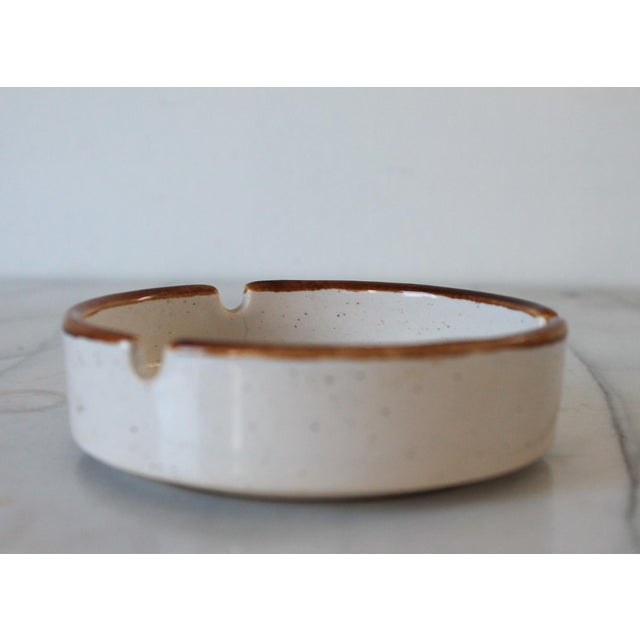 Mid-Century Modern 1970's San Francisco Snco Rainbow Lettering Ceramic Ashtray For Sale - Image 3 of 6