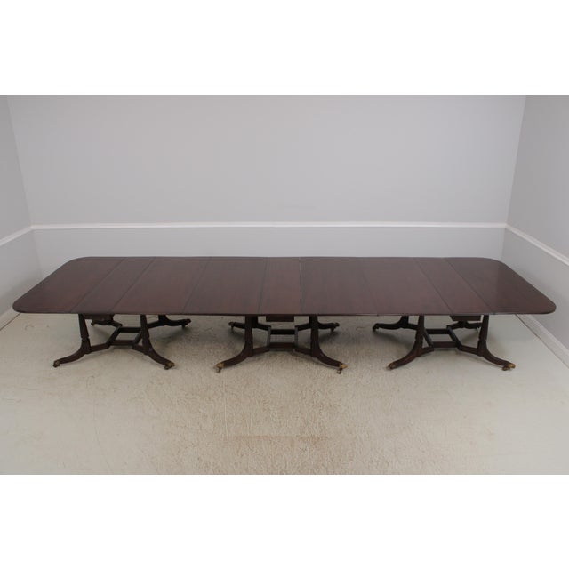 1960s Kittinger Colonial Williamsburg Cw-177 3 Part Dining Banquet Table For Sale - Image 5 of 18