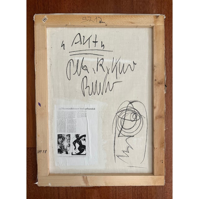 Peter Keil Peter Keil - Expressive Abstract Art Titled "Art": Original Expressionism Painting by Renowned German Artist For Sale - Image 4 of 4