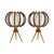 Bamboo, Birch & Parchment Tripod Table Lamps, France, 1950s, Set of 2 For Sale - Image 18 of 18