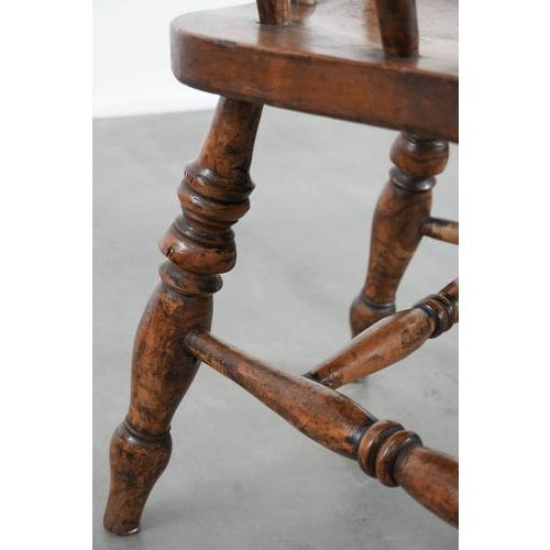 Antique English Captain's Chair, 1800s For Sale - Image 12 of 13