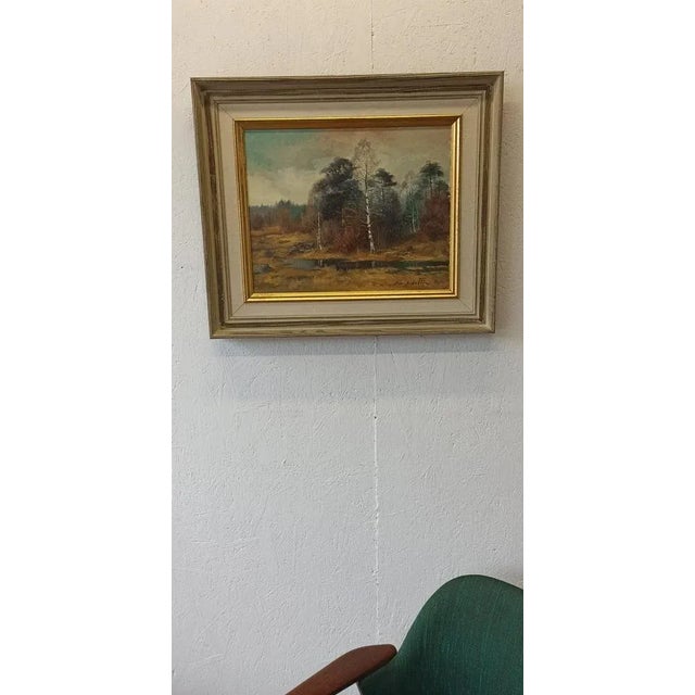 Dan Martin Masell, Forest Landscape, 1970s, Oil on Canvas For Sale - Image 6 of 13