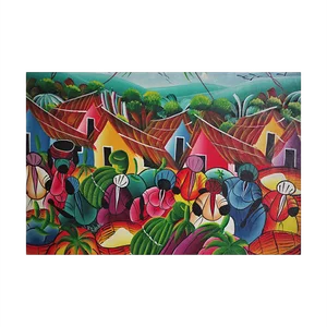 Caribbean Framed Painting, 2000s