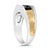 Haus of Brilliance Men's 14K Yellow Gold Plated Sterling Silver 1.0 Cttw Round Black Diamond Band Ring - Size 10.5 For Sale - Image 4 of 6