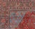 Antique Persian Joshegan Rug With Geometric Medallion Design in Red and Lt. Blue 9'6 X 12'3 For Sale - Image 11 of 15