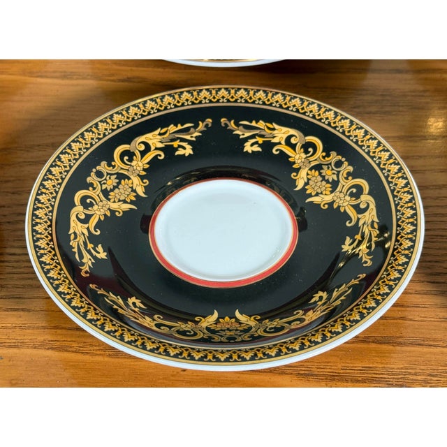Baroque Versace Medusa Red Espresso Cups and Saucers - Set of 6 For Sale - Image 12 of 16
