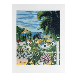 Malibu, CA, Kay Ameche Screen Print