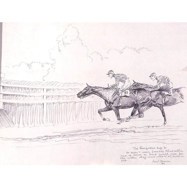 White "Inaugural Llangollen Race Meeting" 1931 Ours, Dorothy [Essay By] Sketches by Paul Brown For Sale - Image 8 of 18