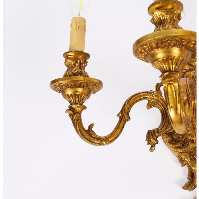 Antique French Gilt Bronze Ormolu Wall Lights, 1890s, Set of 8 For Sale - Image 14 of 15