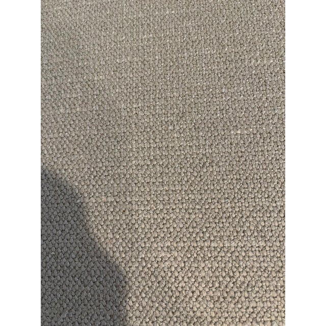 American Late 20th Century Grey Upholstered Iron Chair For Sale - Image 3 of 3