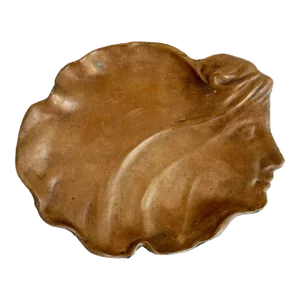 Art Nouveau Bronze Figurative Catchall Dish
