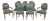 Set of 10 Old Hickory Leather French Style Dining Chairs For Sale