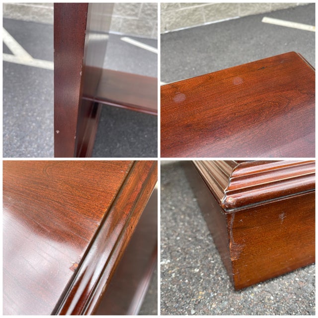 Ethan Allen Court Traditional Cherry Computer Desk With Hutch