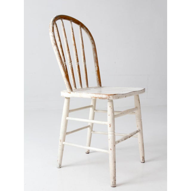 Vintage Painted Windsor Bow Back Chair For Sale - Image 16 of 17