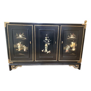 1970s Mastercraft Handcrafted Chinoiserie Chest For Sale