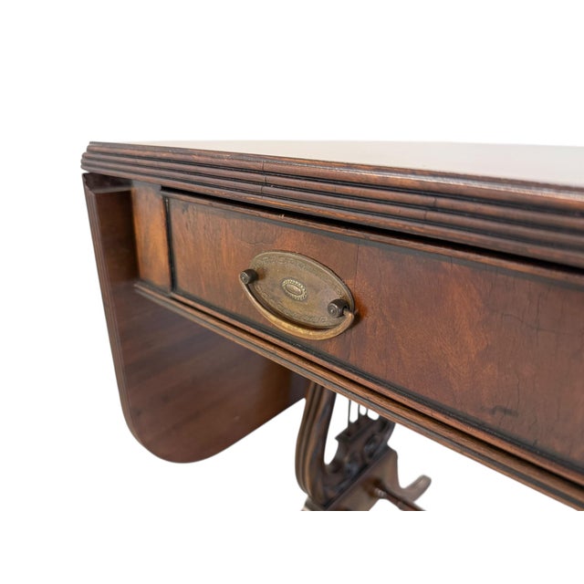 1920s Robert W Irwin Harp Table For Sale - Image 9 of 17