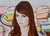 Contemporary Meringues by Suzy Smith | Oil on Panel Portrait of a woman with meringue desserts in the background For Sale - Image 3 of 5