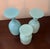 1930s Assorted Blue Opaline Goblets - Set of 3 For Sale In Philadelphia - Image 6 of 7