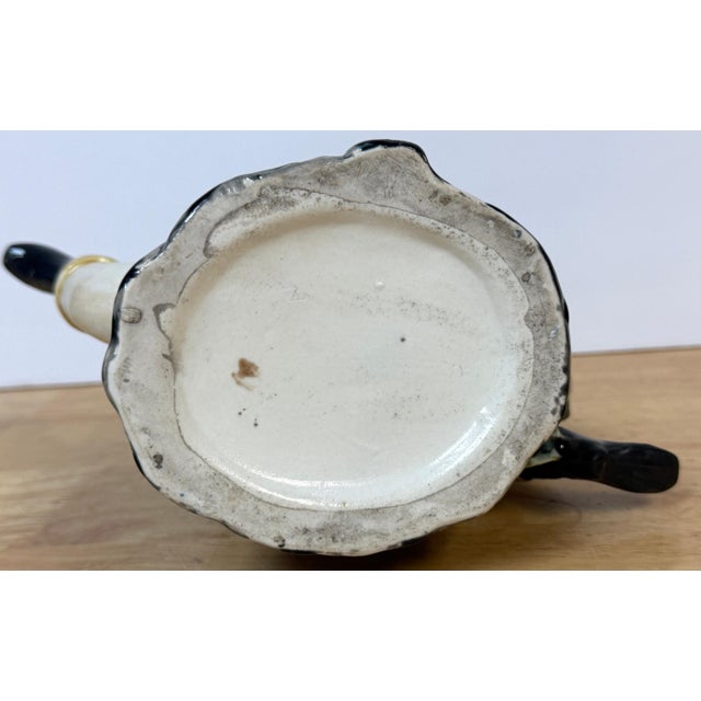 Victorian Majolica “Three-Legged Gentleman” Teapot, William Brownfield & Sons For Sale - Image 16 of 18