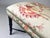 Baker Furniture Company Faux Bamboo Ottoman Bench Stool New Floral Upholstery For Sale - Image 4 of 10