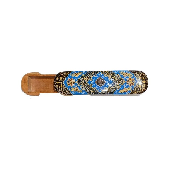 Traditional Handmade Persian Pen Case, Sliding Pen Case For Sale - Image 3 of 6