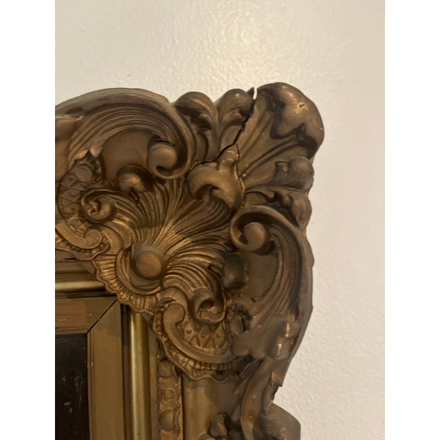 Antique European Oil Painting of Young Violinist in Ornate Carved Frame, Circa 1900 For Sale - Image 9 of 12