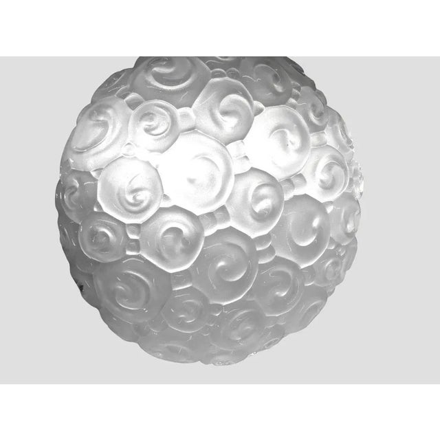 3 ceiling lights or walls in the taste of Helena Tynell in translucent white glass, perfect condition of the glassware,...