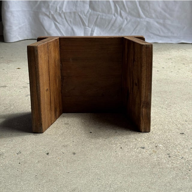 Small Stool in Teak, 1980s For Sale - Image 10 of 18