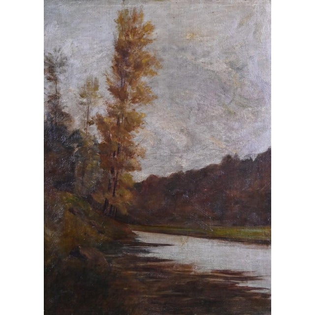 Wood Louis XVI Style Giltwood Trumeau Mirror, Early 20th Century For Sale - Image 7 of 18