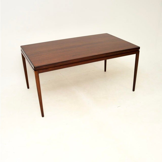 Vintage Danish Dining Table and Chairs by Johannes Andersen for Christian Linneberg, 1960, Set of 7 For Sale - Image 6 of 18