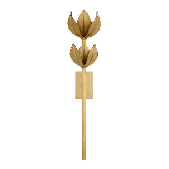 Alberto Large Two Tier Sconce in Antique-Burnished Brass Designer: Julie Neill Finish: Antique-Burnished Brass Height: 25"...