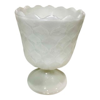 Vintage e.o. Brody Co. Milk Glass Vase For Sale