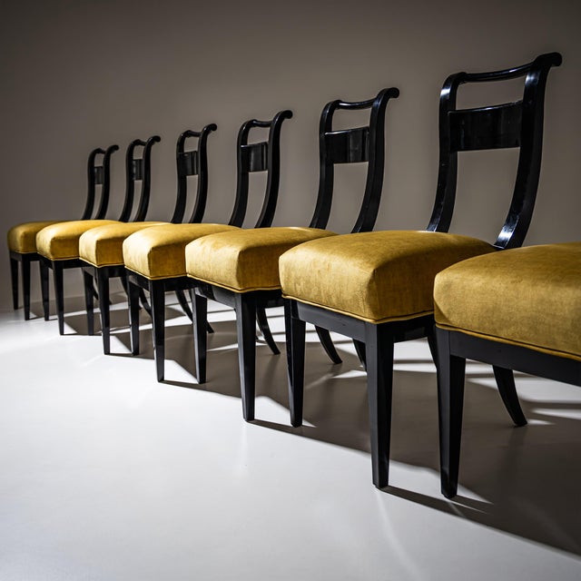Biedermeier Dining Chairs, Early 19th Century, Set of 8 For Sale - Image 4 of 16