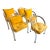 Vintage 1970s Postmodern Charles Hollis Jones Style Lucite Set of Rolling Chairs For Sale