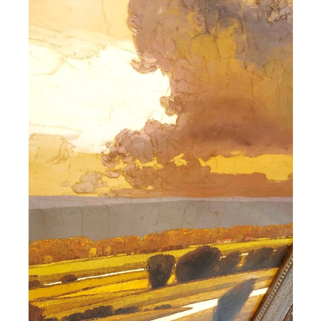 Tony King Large Oil Painting Signed Landscape Road Southwest Western Country Moody Warm For Sale In Greensboro - Image 6 of 12