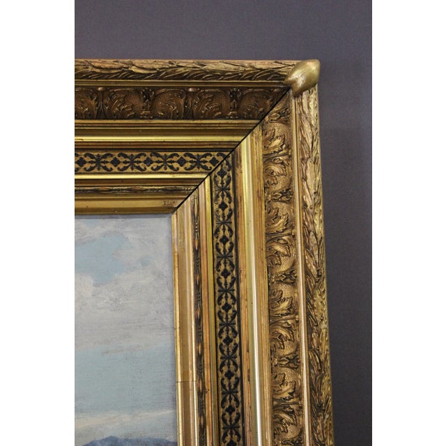 Giovanni Melone, Cows Grazing, 19th Century, Oil Painting on Canvas, Framed For Sale - Image 9 of 16