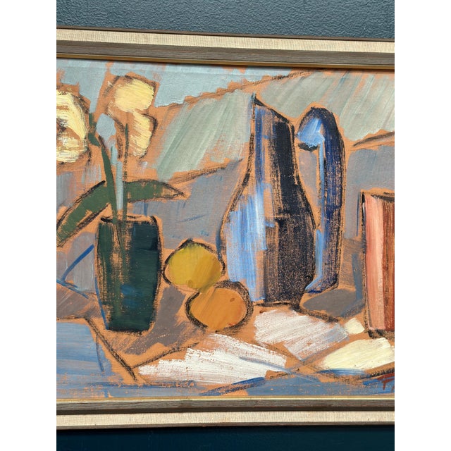 Gösta Falck, Tabletop, 1960s, Oil on Canvas, Framed For Sale - Image 18 of 18