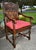 Antique Kittinger Solid Oak Carved Tudor Style Chair W/Pillow For Sale - Image 11 of 13